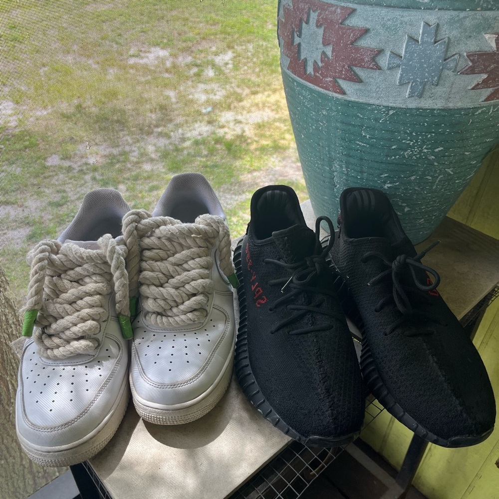 Yeezy breds Size 11.5 Nike Air Force ones Size 11
